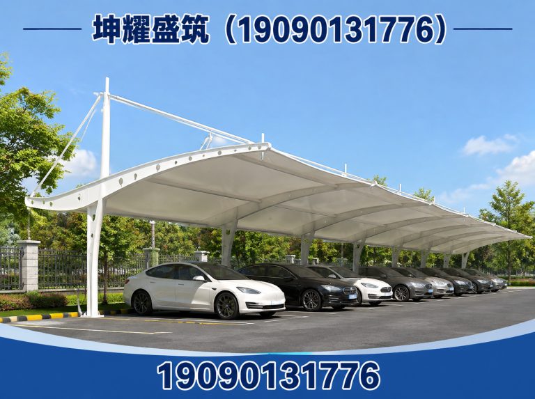巴音郭楞膜结构车棚展示图